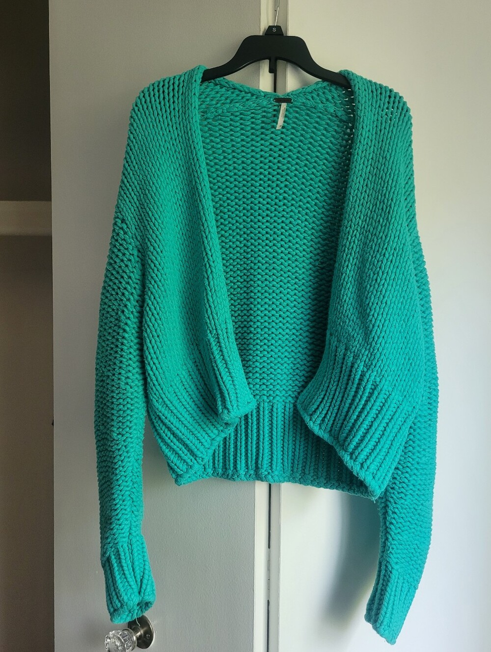 Free People Turquoise Oasis Glow Cardigan Sweater